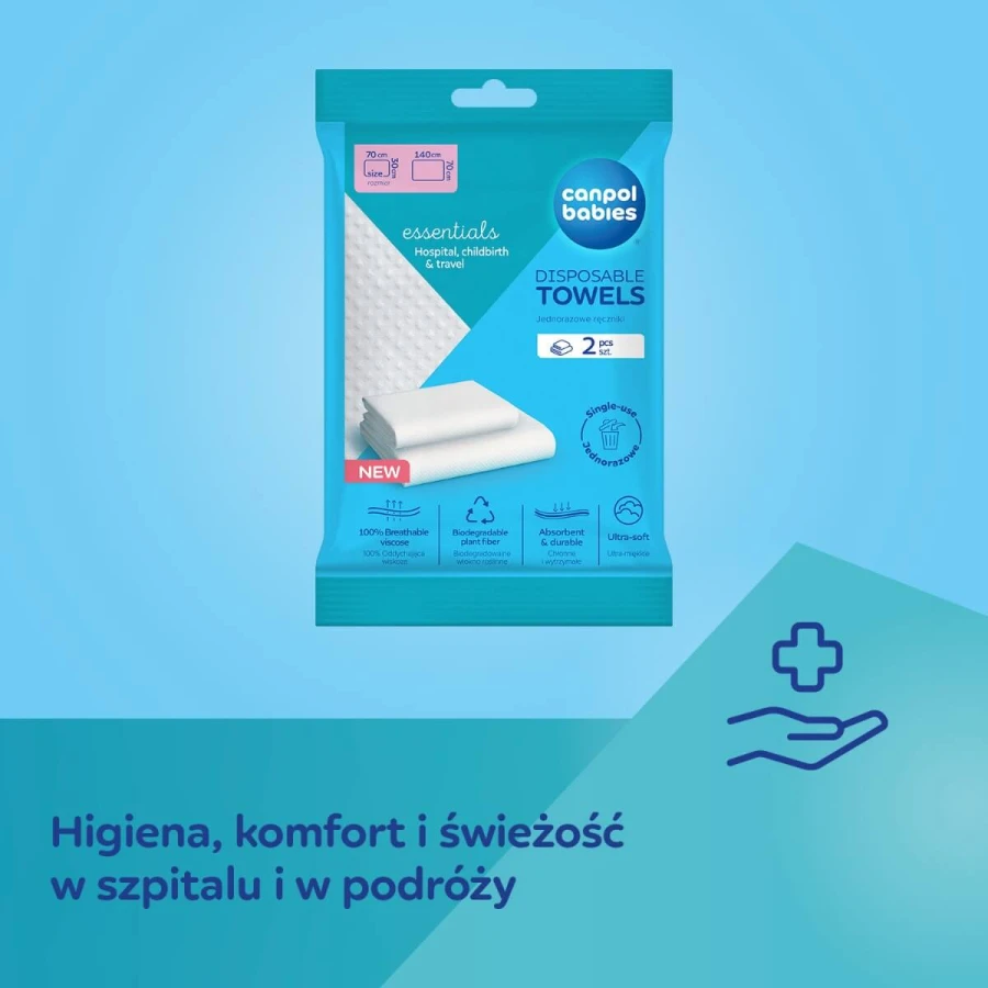 Jednorazowe ręczniki, zestaw 2 szt.​ / Canpol babies