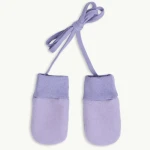 Dziecięce rękawiczki z wełny merino - lilac / Happymess