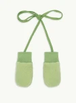 Dziecięce rękawiczki z wełny merino - green pea / Happymess