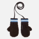 Dziecięce rękawiczki z wełny merino - chocolate brown / Happymess