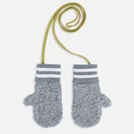 Dziecięce rękawiczki z wełny merino - stone grey / Happymess