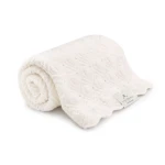 Kocyk ze 100% wełny merino cream Pearl - premium collection / My Memi