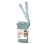 Rajstopki bawełniane ze stopkami Hippy Footed - Misty Blue / Silly Silas