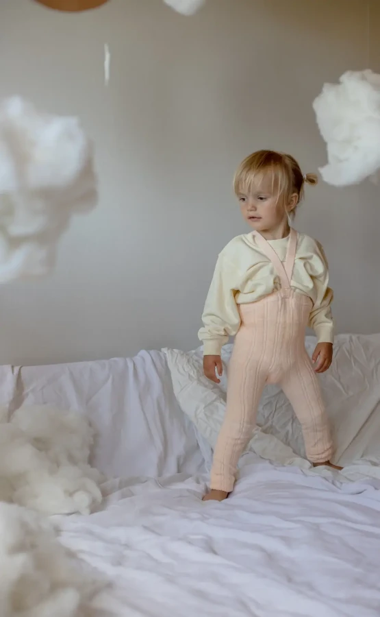 Rajstopki bez stopek Granny Teddy Footless - Silky Peach / Silly Silas