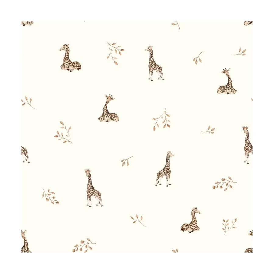 Prześcieradło do gondoli z bawełny organicznej - giraffes / My Memi