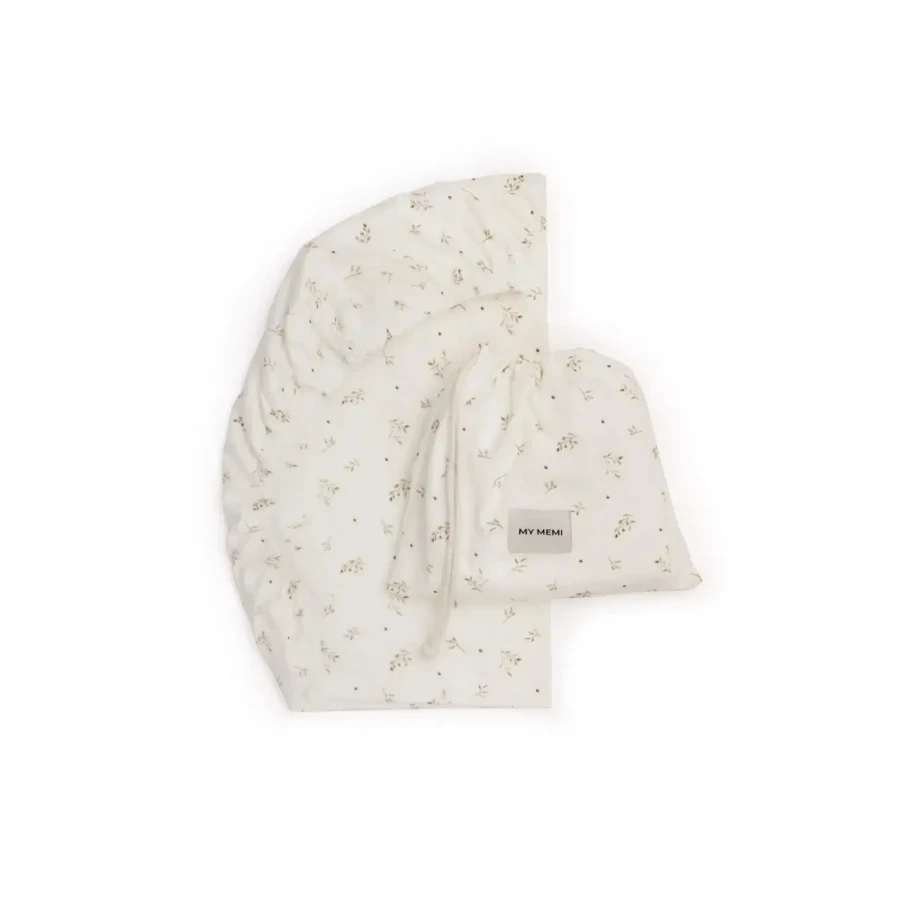 Prześcieradło z bawełny organicznej do dostawki 60x90 - twigs / My Memi