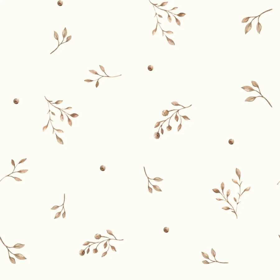 Prześcieradło z bawełny organicznej do dostawki 60x90 - twigs / My Memi