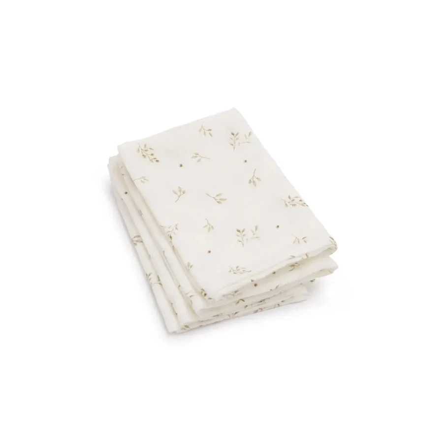 4-pak pieluszek muślinowych z bawełny organicznej 35x35 - twigs / My Memi
