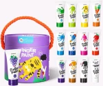 Farby do malowania palcami dla dzieci, 12 kolorów, 60ml, 2+ / Jarmelo