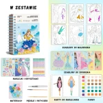 Zeszyt Kreatywny, Magiczne Księżniczki - Projektowanie Mody, 1000+ elementów, 3+ / Jarmelo