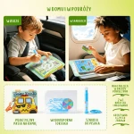 Kolorowanka wodna wielorazowa z naklejkami - Pojazdy, 3+ / Jarmelo