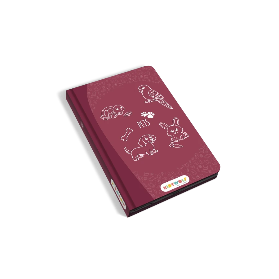 Tablet graficzny z szablonami do rysowania KIDYDRAW-MINI - pets / Kidywolf