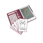Tablet graficzny z szablonami do rysowania KIDYDRAW-MINI - pets / Kidywolf