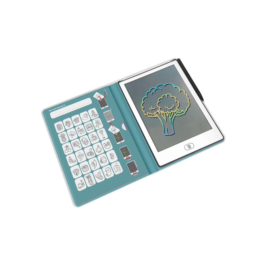 Tablet graficzny z szablonami do rysowania KIDYDRAW-MINI - My little market / Kidywolf