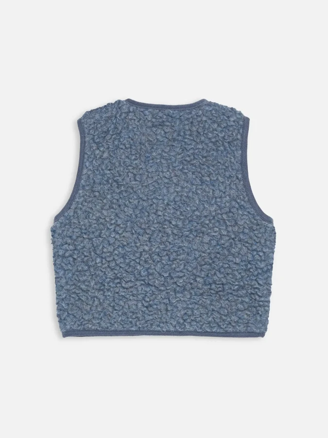 Dziecięca kamizelka merino - baltic / Happymess