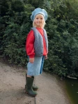 Dziecięca kamizelka merino - baltic / Happymess