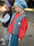Dziecięca kamizelka merino - baltic / Happymess