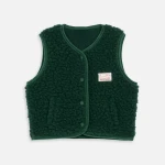 Dziecięca kamizelka merino - moss / Happymess