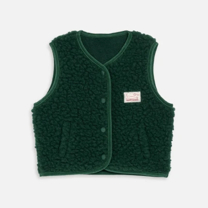 Dziecięca kamizelka merino - moss / Happymess