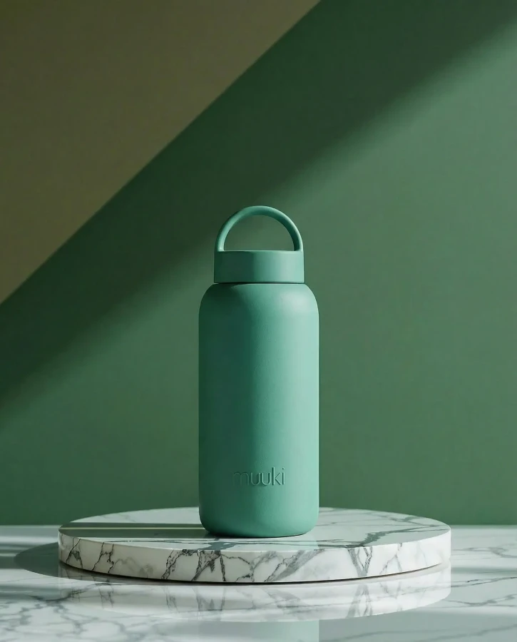 Szklana butelka Daily Bottle, 720 ml - Frosted Green / Muuki