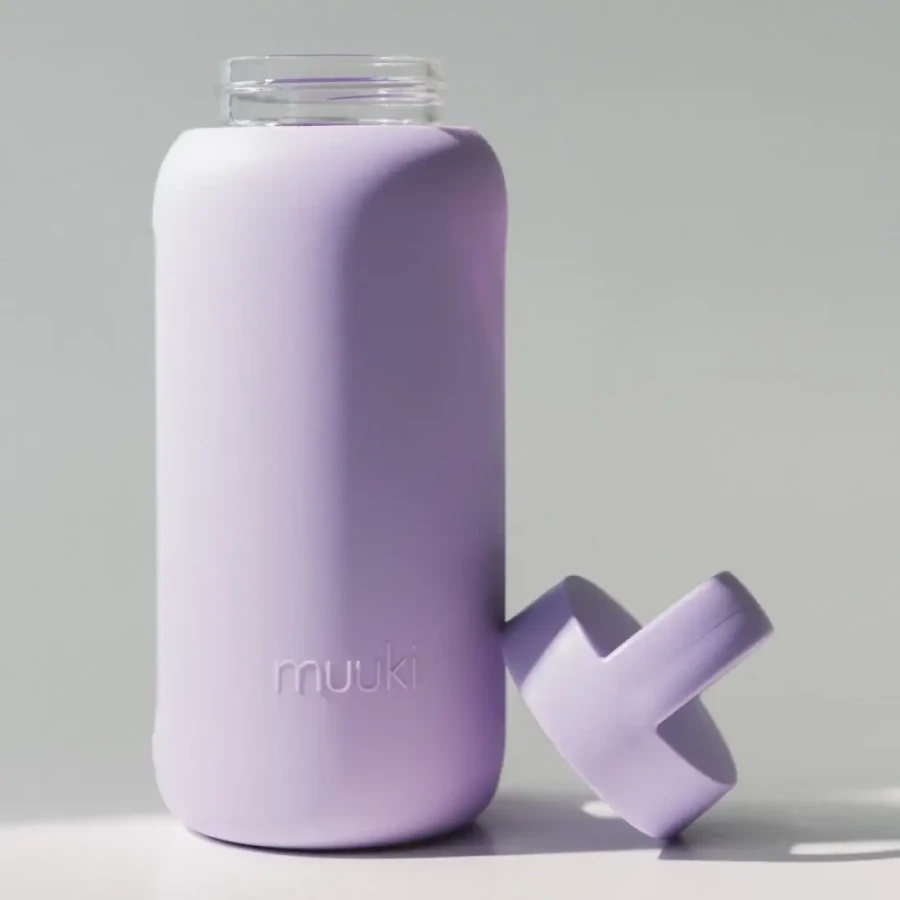 Szklana butelka Daily Bottle, 720 ml - Pastel Lilac / Muuki