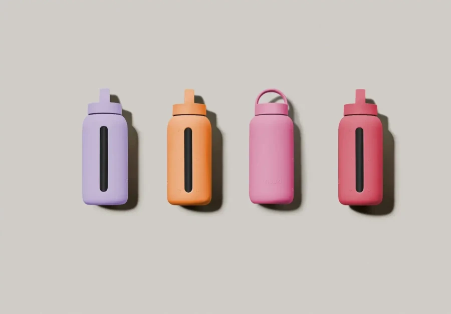 Szklana butelka Daily Bottle, 720 ml - Pastel Lilac / Muuki