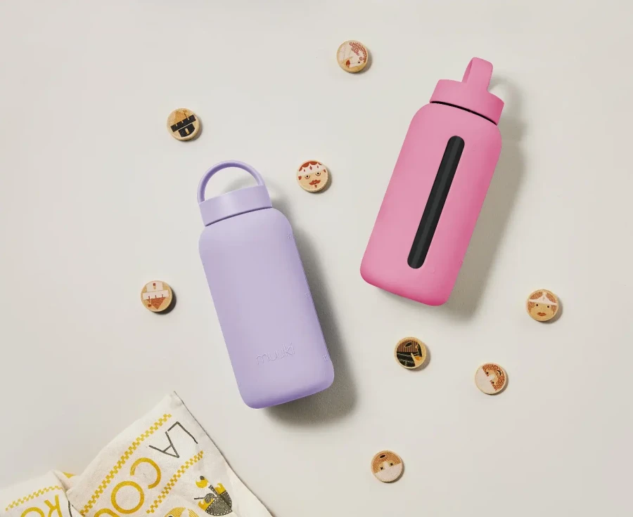 Szklana butelka Daily Bottle, 720 ml - Pastel Lilac / Muuki