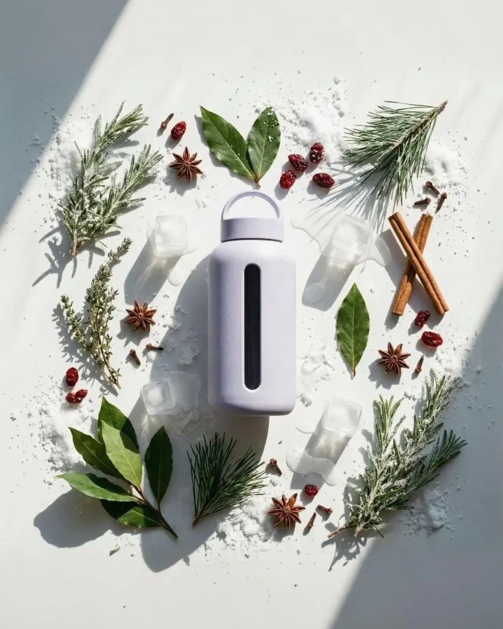 Szklana butelka Daily Bottle, 720 ml - Quantum Ice / Muuki