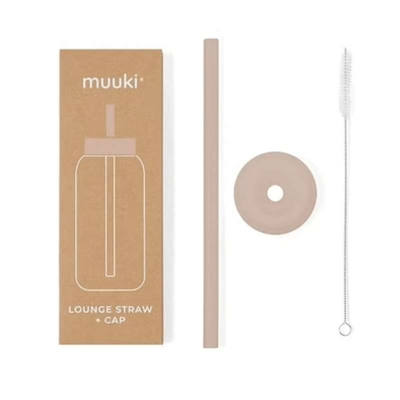 Silikonowa nasadka ze słomką do butelki Daily Bottle Muuki - Desert Rose / Muuki