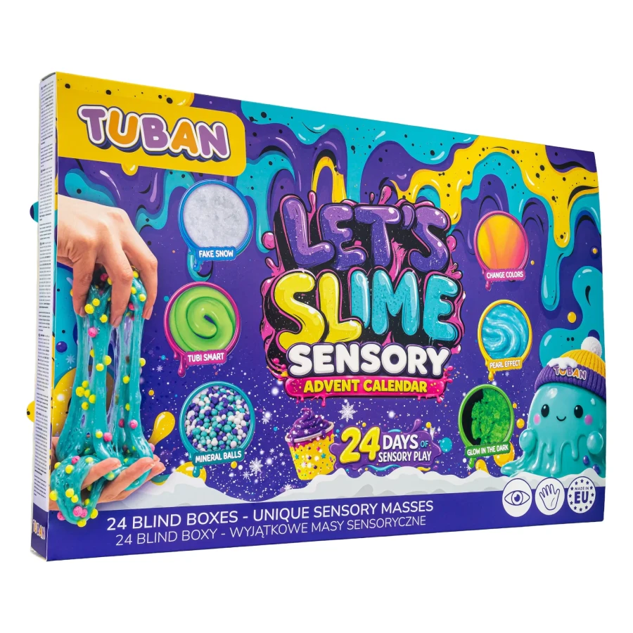 Let's Slime - sensoryczny kalendarz adwentowy / Tuban