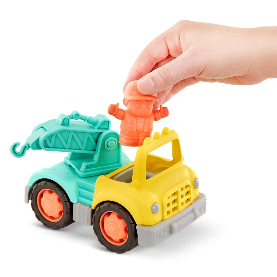 CIĘŻARÓWKA-DŹWIG z kierowcą - Little CRANE TRUCK, Wonder Wheels / Battat