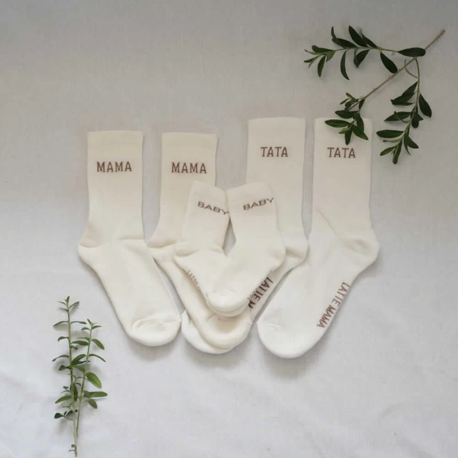 Skarpetki MAMA - jasny beż, 37-41 / Latte Mama