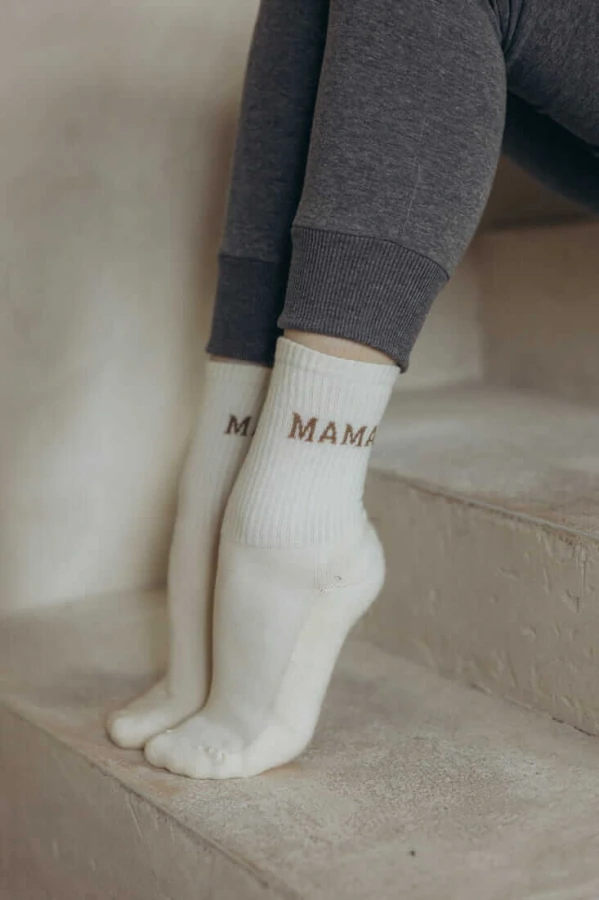 Skarpetki MAMA - jasny beż, 37-41 / Latte Mama