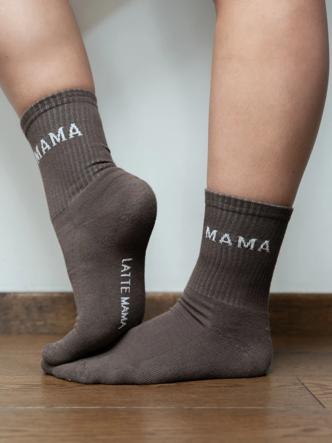 Skarpetki MAMA - choco, 37-41 / Latte Mama