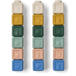 Silikonowe klocki Veda 18 szt. - Beach Blue Multi mix / Liewood