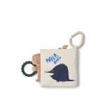 Miękka książeczka sensoryczna Fey - Dino Roar, Dove blue / Liewood