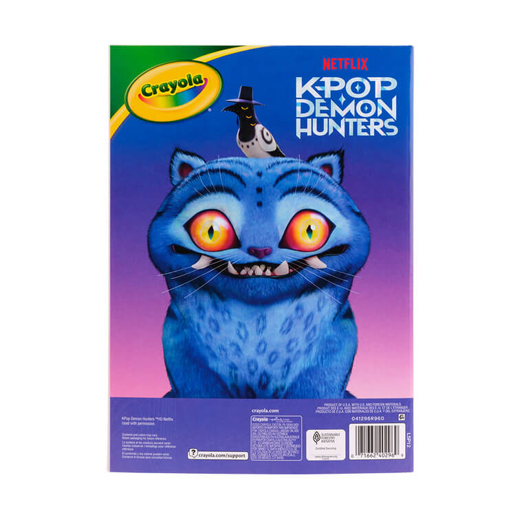 Kolorowanka dla dzieci z naklejkami KPop Demon Hunters 6+ / Crayola