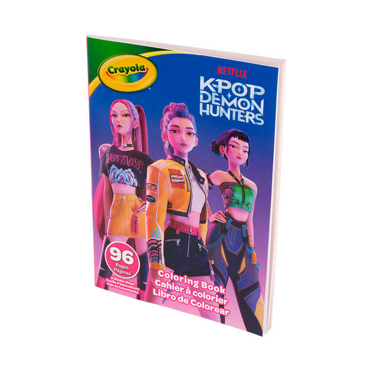 Kolorowanka dla dzieci z naklejkami KPop Demon Hunters 6+ / Crayola