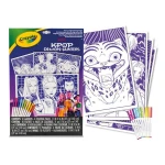 Zamszowa kolorowanka dla dzieci z flamastrami Super Tips KPop Demon Hunters 6+ / Crayola