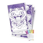 Zamszowa kolorowanka dla dzieci z flamastrami Super Tips KPop Demon Hunters 6+ / Crayola