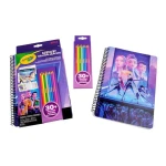 Zestaw artystyczny (szkicownik z zadaniami, papierowe postacie, szablony, kredki ołówkowe) 30+ aktywności KPop Demon Hunters 6+ / Crayola