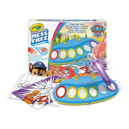 Magiczny pędzelek do malowania światłem Color Wonder Mess Free Psi Patrol 3+ / Crayola