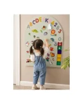 Magnetyczna tablica samoprzylepna MagneKids Arch 95×60cm - Sage Green / Family Nation