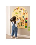 Magnetyczna tablica samoprzylepna MagneKids Arch 95×60cm - Sand / Family Nation