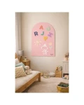 Magnetyczna tablica samoprzylepna MagneKids Arch 95×60cm - Dusty Pink / Family Nation