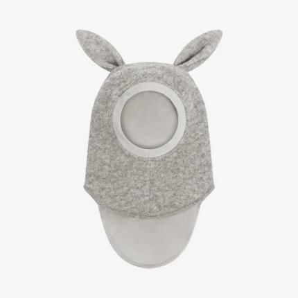 Kominiarka z uszkami królika - Medium Grey Melange / HUTTEliHUT