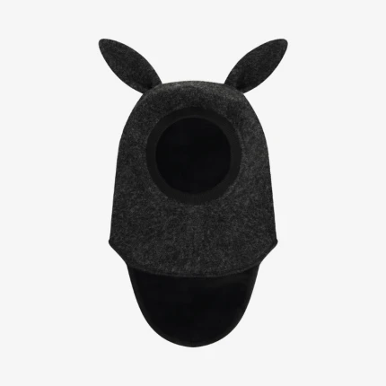Kominiarka z uszkami królika - Dark Grey Melange / HUTTEliHUT