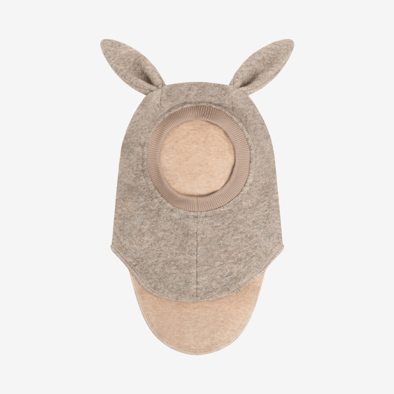 Kominiarka z uszkami królika - Camel Melange / HUTTEliHUT