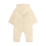 Kombinezon 100% wełny merino Teddy z podszewką - Cement / HUTTEliHUT