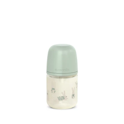 Butelka szklana SX Pro 120 ml, przepływ wolny - króliczek zielony / Suavinex